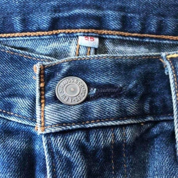 Levi's Cut-off denim jean skirt size 25 - Picture 3 of 3